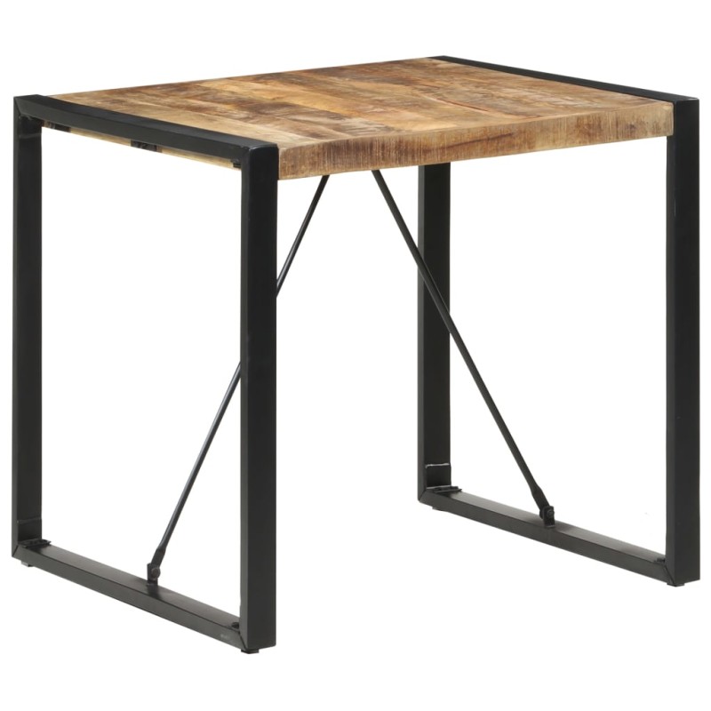 vidaXL Esstisch 80x80x75 cm Raues Mangoholz vidaXL Esstisch 80x80x75 cm Raues Mangoholz
