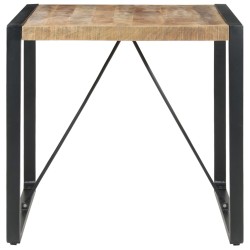 vidaXL Esstisch 80x80x75 cm Raues Mangoholz