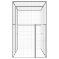 vidaXL Katzenkäfig 3x1,5x2,5 m Verzinkter Stahl