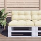Palettenkissen 2-tlg. Creme Stoff Palettenkissen 2-tlg. Creme Stoff