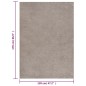 vidaXL Teppich Shaggy Hochflor Beige 120x170 cm vidaXL Teppich Shaggy Hochflor Beige 120x170 cm