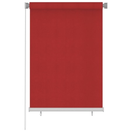vidaXL Außenrollo 100x140 cm Rot HDPE