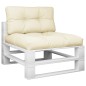 Palettenkissen 2-tlg. Creme Stoff Palettenkissen 2-tlg. Creme Stoff