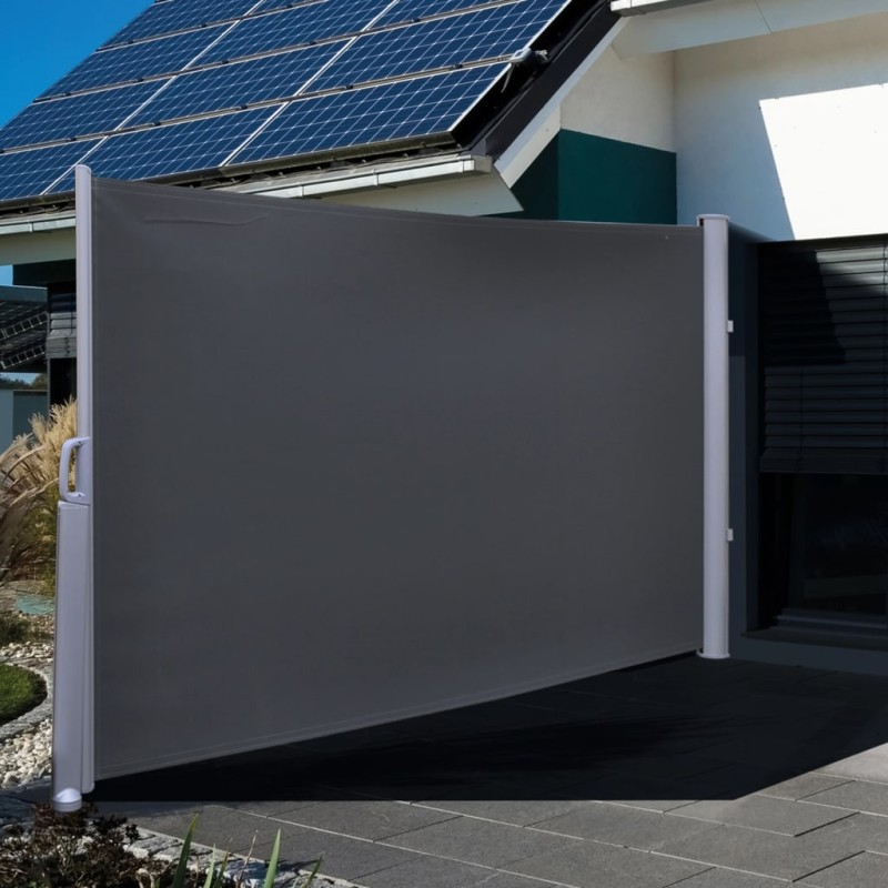 HI Seitenmarkise 3×1,6 m Schwarz Polyester HI Seitenmarkise 3×1,6 m Schwarz Polyester