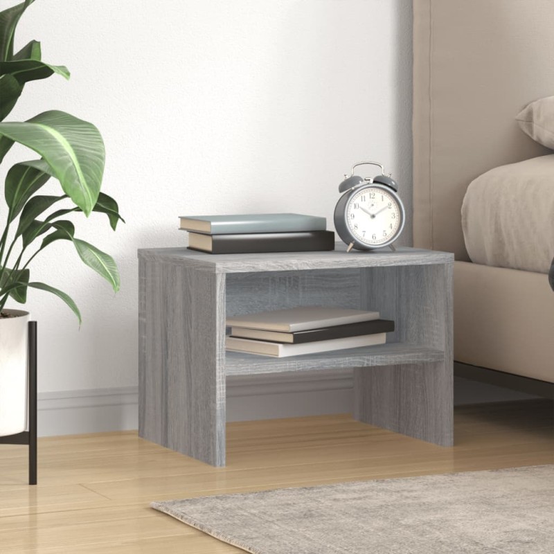 vidaXL Nachttisch Grau Sonoma 40x30x30 cm Holzwerkstoff vidaXL Nachttisch Grau Sonoma 40x30x30 cm Holzwerkstoff