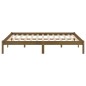 vidaXL Massivholzbett Honigbraun Kiefer 140x190 cm vidaXL Massivholzbett Honigbraun Kiefer 140x190 cm