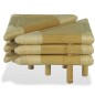 vidaXL Nachttische 2 Stk. 60x60x40 cm Bambus Natur vidaXL Nachttische 2 Stk. 60x60x40 cm Bambus Natur