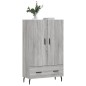 vidaXL Highboard Grau Sonoma 69,5x31x115 cm Holzwerkstoff vidaXL Highboard Grau Sonoma 69,5x31x115 cm Holzwerkstoff