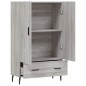 vidaXL Highboard Grau Sonoma 69,5x31x115 cm Holzwerkstoff vidaXL Highboard Grau Sonoma 69,5x31x115 cm Holzwerkstoff
