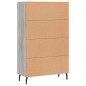 vidaXL Highboard Grau Sonoma 69,5x31x115 cm Holzwerkstoff vidaXL Highboard Grau Sonoma 69,5x31x115 cm Holzwerkstoff