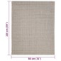 vidaXL Teppich Natur Sisal 80x150 cm Sandfarbe vidaXL Teppich Natur Sisal 80x150 cm Sandfarbe