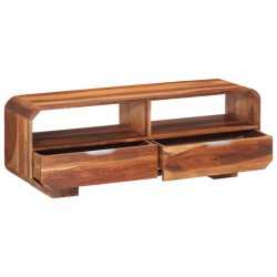 vidaXL TV-Schrank 110x30x40 cm Massivholz Akazie