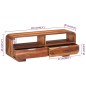 vidaXL TV-Schrank 110x30x40 cm Massivholz Akazie vidaXL TV-Schrank 110x30x40 cm Massivholz Akazie