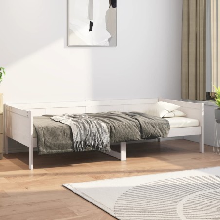 vidaXL Tagesbett Weiß Massivholz Kiefer 80x200 cm