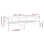 vidaXL Tagesbett Weiß Massivholz Kiefer 80x200 cm vidaXL Tagesbett Weiß Massivholz Kiefer 80x200 cm