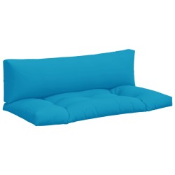 Palettenkissen 2-tlg. Blau Stoff