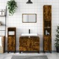vidaXL Badschrank Räuchereiche 30x30x100 cm Holzwerkstoff vidaXL Badschrank Räuchereiche 30x30x100 cm Holzwerkstoff