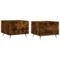 vidaXL Couchtische 2 Stk. Räuchereiche 50x50x40 cm Holzwerkstoff vidaXL Couchtische 2 Stk. Räuchereiche 50x50x40 cm Holzwerkstoff
