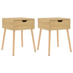 vidaXL Nachttische 2 Stk. Sonoma-Eiche 40x40x56 cm Holzwerkstoff
