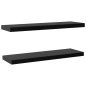 vidaXL Schweberegale 2 Stk. Schwarz 120x20x3,8 cm vidaXL Schweberegale 2 Stk. Schwarz 120x20x3,8 cm