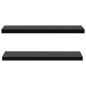 vidaXL Schweberegale 2 Stk. Schwarz 120x20x3,8 cm vidaXL Schweberegale 2 Stk. Schwarz 120x20x3,8 cm