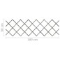 vidaXL Rankzäune 5 Stk. Grau Massivholz Tanne 180x60 cm vidaXL Rankzäune 5 Stk. Grau Massivholz Tanne 180x60 cm