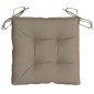 Stuhlkissen 4 Stk. Taupe 50x50x7 cm Oxford-Gewebe Stuhlkissen 4 Stk. Taupe 50x50x7 cm Oxford-Gewebe