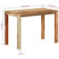 vidaXL Esstisch 110x55x76 cm Altholz Massiv vidaXL Esstisch 110x55x76 cm Altholz Massiv