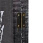 vidaXL Raumteiler klappbar 200 x 170 cm Federn Schwarz-Weiß vidaXL Raumteiler klappbar 200 x 170 cm Federn Schwarz-Weiß