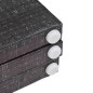 vidaXL Raumteiler klappbar 200 x 170 cm Federn Schwarz-Weiß vidaXL Raumteiler klappbar 200 x 170 cm Federn Schwarz-Weiß