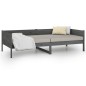 vidaXL Tagesbett Grau Massivholz Kiefer 80x200 cm vidaXL Tagesbett Grau Massivholz Kiefer 80x200 cm