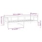 vidaXL Tagesbett Grau Massivholz Kiefer 80x200 cm vidaXL Tagesbett Grau Massivholz Kiefer 80x200 cm