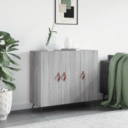 vidaXL Sideboard Grau Sonoma 90x34x80 cm Holzwerkstoff