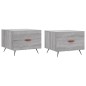 vidaXL Couchtische 2 Stk. Grau Sonoma 50x50x40 cm Holzwerkstoff vidaXL Couchtische 2 Stk. Grau Sonoma 50x50x40 cm Holzwerkstoff