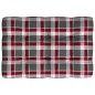 Palettensofa-Auflagen 7 Stk. Rot Karomuster Palettensofa-Auflagen 7 Stk. Rot Karomuster