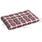 Palettensofa-Auflagen 7 Stk. Rot Karomuster Palettensofa-Auflagen 7 Stk. Rot Karomuster