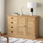 vidaXL Sideboard mit Schubladen VIGO 113x40x75 cm Massivholz Kiefer vidaXL Sideboard mit Schubladen VIGO 113x40x75 cm Massivholz Kiefer
