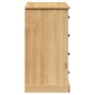 vidaXL Sideboard mit Schubladen VIGO 113x40x75 cm Massivholz Kiefer vidaXL Sideboard mit Schubladen VIGO 113x40x75 cm Massivholz Kiefer