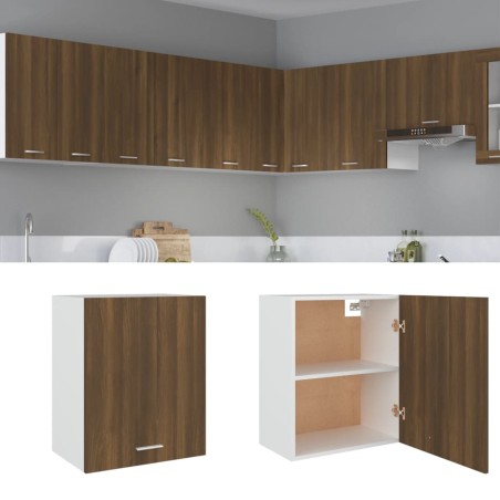 vidaXL Hängeschrank Braun Eiche 50x31x60 cm Holzwerkstoff
