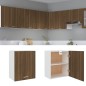 vidaXL Hängeschrank Braun Eiche 50x31x60 cm Holzwerkstoff vidaXL Hängeschrank Braun Eiche 50x31x60 cm Holzwerkstoff