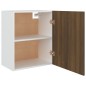 vidaXL Hängeschrank Braun Eiche 50x31x60 cm Holzwerkstoff vidaXL Hängeschrank Braun Eiche 50x31x60 cm Holzwerkstoff
