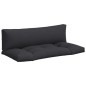 Palettenkissen 2-tlg. Schwarz Stoff Palettenkissen 2-tlg. Schwarz Stoff