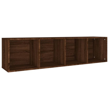 vidaXL Bücherschrank/TV-Schrank Braun Eichen-Optik 36x30x143 cm