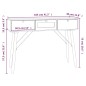 vidaXL Konsolentisch mit Schubladen 105x30x75 cm Holzwerkstoff vidaXL Konsolentisch mit Schubladen 105x30x75 cm Holzwerkstoff