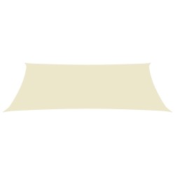vidaXL Sonnensegel Oxford-Gewebe Rechteckig 4x7 m Creme