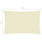 vidaXL Sonnensegel Oxford-Gewebe Rechteckig 4x7 m Creme vidaXL Sonnensegel Oxford-Gewebe Rechteckig 4x7 m Creme