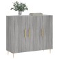 vidaXL Sideboard Grau Sonoma 90x34x80 cm Holzwerkstoff vidaXL Sideboard Grau Sonoma 90x34x80 cm Holzwerkstoff