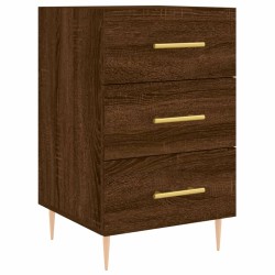 vidaXL Nachttisch Braun Eichen-Optik 40x40x66 cm Holzwerkstoff