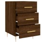 vidaXL Nachttisch Braun Eichen-Optik 40x40x66 cm Holzwerkstoff vidaXL Nachttisch Braun Eichen-Optik 40x40x66 cm Holzwerkstoff