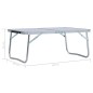 vidaXL Klappbarer Campingtisch Weiß Aluminium 60 x 40 cm vidaXL Klappbarer Campingtisch Weiß Aluminium 60 x 40 cm